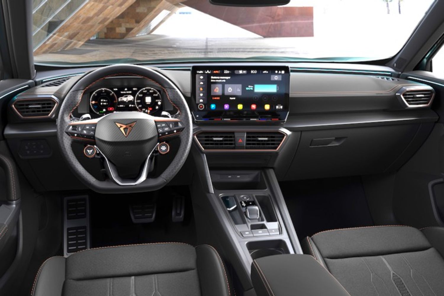 Cupra Formento e-hybrid interior dashboard and display